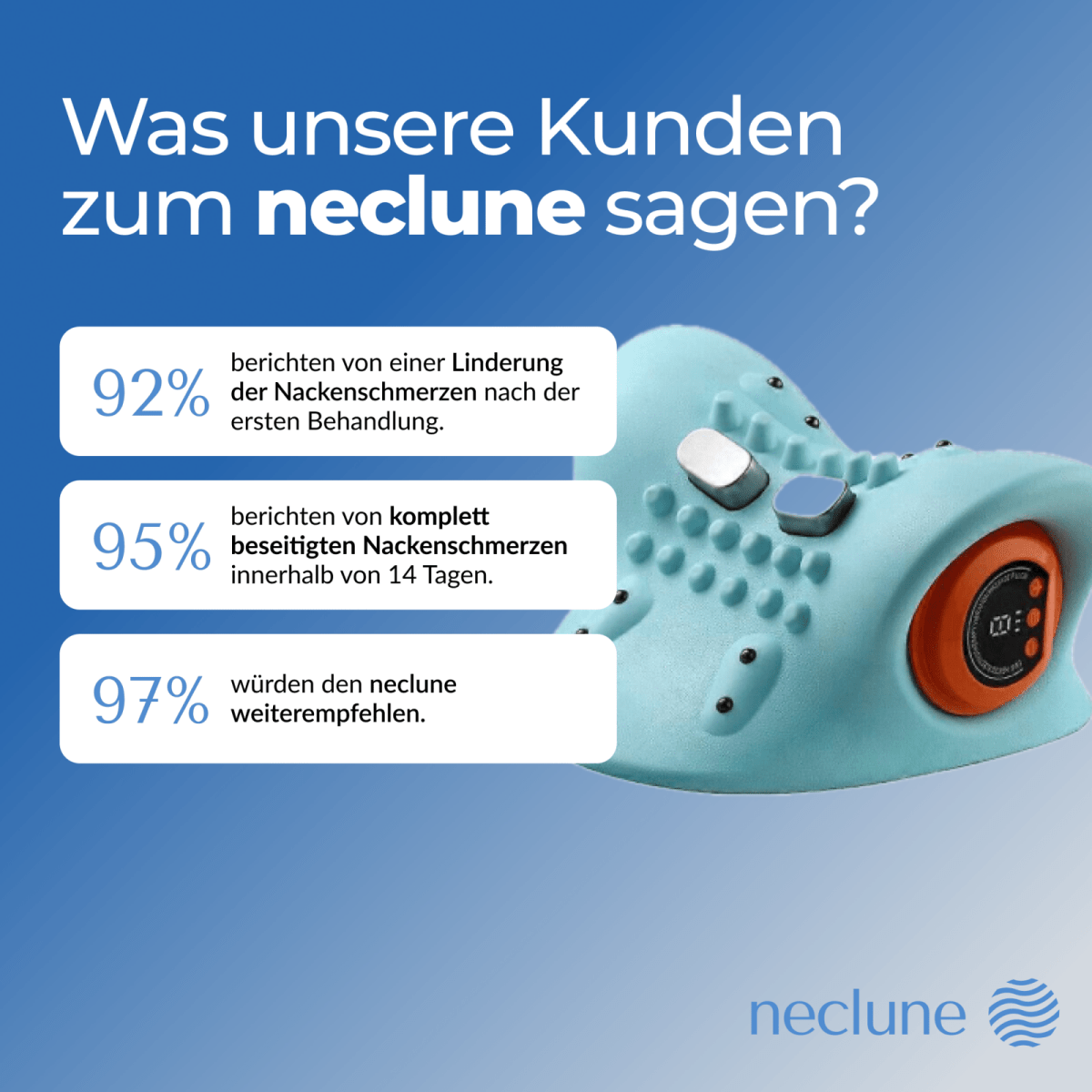 Was unsere Kunden zum 4-in-1 neclune Massager sagen